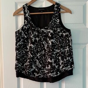 Black and White Abstract Tank Top